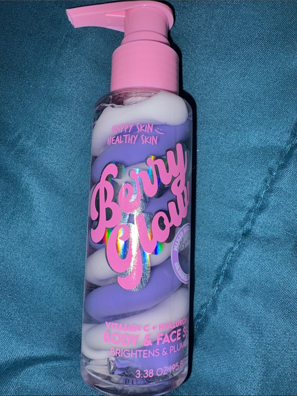 Berry Glowy Vitamin C & Hyaluronic Body & Face Serum — Pink & Purple - 3.38 oz